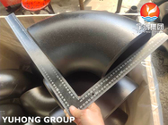 ASTM A234 WPB Karbon Çelik 90 Derece Dirsek Alın Kaynaklı Boru Montaj Siyah Boyalı