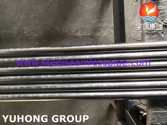 ASTM A249 TP304L, UNS S30403 Isı Değiştiriciler için Paslanmaz Çelik Kaynatılmış Tüpler Kazanlar