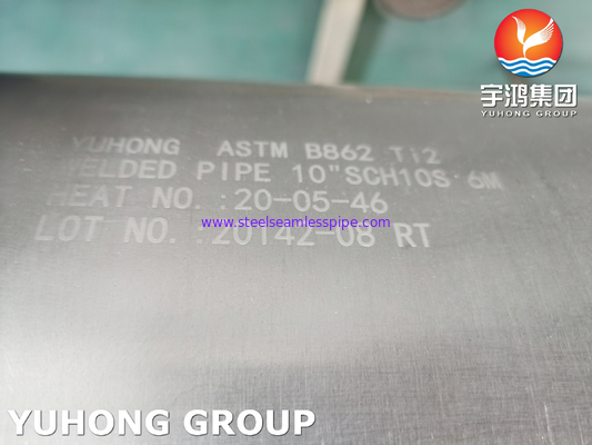 Titanyum Alaşımlı Kaynaklı Boru ASTM B862 Ti2 UNS R50400 Üreticisi