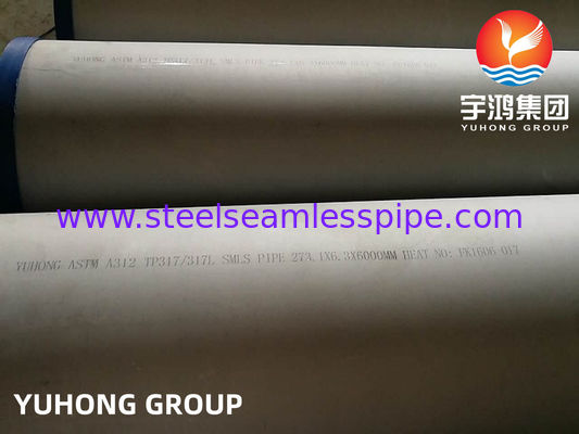 PASLANMAZ ÇELİK DİKİŞSİZ BORU ASTM / ASME A312 / SA312 TP317 TP317L DÜZ UÇ