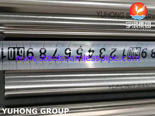 Paslanmaz Çelik Dikişsiz Sıhhi Boru ASTM A270 TP316L 320 Grit Dışı Cilalı