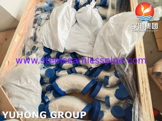 ASTM A403 WP304-S Dikişsiz Uzun Yarıçaplı Paslanmaz Çelik 90 Derece Dirsek Alın Kaynaklı Boru Bağlantı Parçası