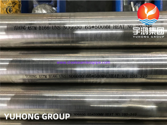 Nikle Alaşımlı boru Inconel 600 Isı Değiştiricisi SB163 UNS N06600 için dikişsiz boru