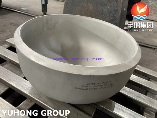 ASME SA403 WP304-S Paslanmaz Çelik Kapağı Büyük Boyut 40 inç Butt Weld Pipe Fitting PT