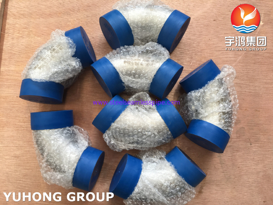 ASTM B366 WP904L Dirseği 90 derece Paslanmaz Çelik Buttweld Fitting ASME B16.9