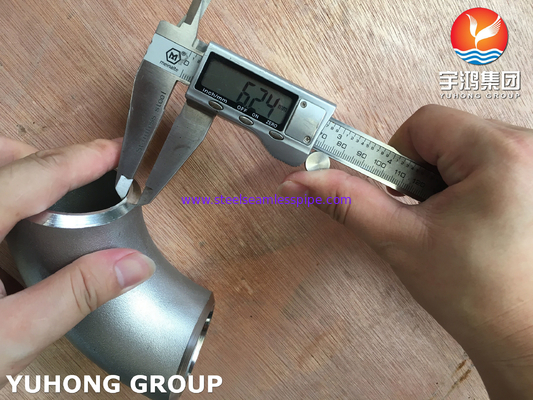 ASTM B366 WP904L Dirseği 90 derece Paslanmaz Çelik Buttweld Fitting ASME B16.9