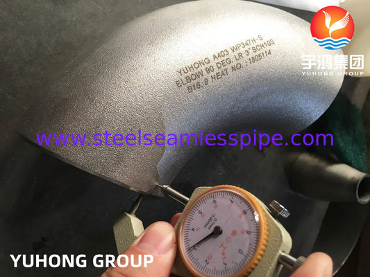 ASTM A403 WP347H-S 90° Uzun Yarımsayılı Dirseği Butt Saldırma, Yüksek Sıcaklıklı Süreç Boruları için