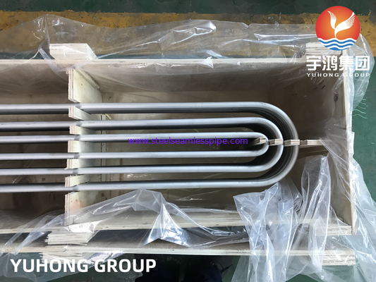 ASME SA213 TP304/304L Paslanmaz Çelik Sıcaklık Değiştiricisi için Dikişsiz U Bend Tüp