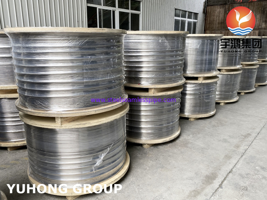 Parlak kızartılmış paslanmaz çelik bobin tüpleri, ASTM A213 / A269 SS304 / SS316L