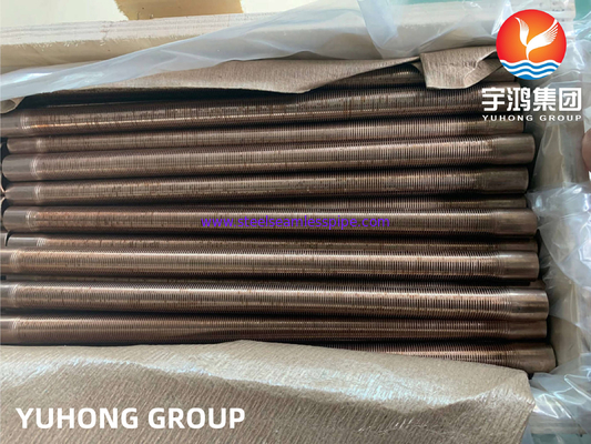 ASTM B111 C70600 Kondansör ısıtma sistemleri için Cu-Ni 90/10 Düşük Fin Tüp