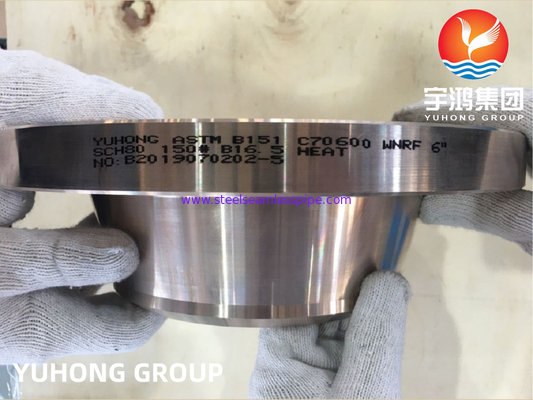 ASTM B151 C70600 2.0872 Cu-Ni Alaşımı Kalıplı Weldneck Flange RF B16.5