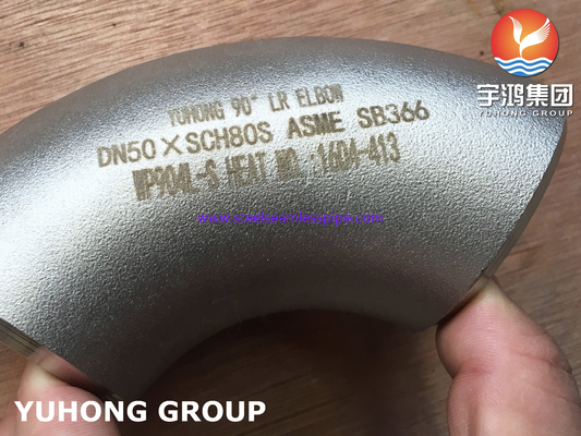 Paslanmaz çelik N08904 BUTT WELD FITTING SB366 WP904L EBLOW B16.9