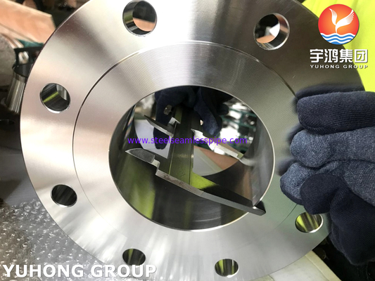 SA182 F60 / UNS S32205 Kalıplı Dupleks Çelik Flens, Saldırma Boynuzlu RF Yüzü ANSI B16.5, Atık su arıtma ekipmanları için