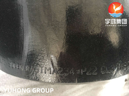 ASTM A234 WP9 / WP11 Karbon Çelik Montaj Dirsek Te Boru Bağlantısı İçin Siyah Kaplamalı
