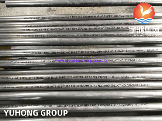 Nikel Alaşımı Dikişsiz Tüp, ASTM B163 MONEL 400 (UNS N04400) Yüksek hassasiyetli uygulama için