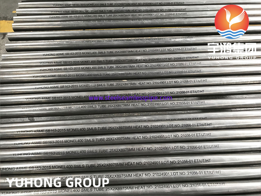 Nikel Alaşımı Dikişsiz Tüp, ASTM B163 MONEL 400 (UNS N04400) Yüksek hassasiyetli uygulama için