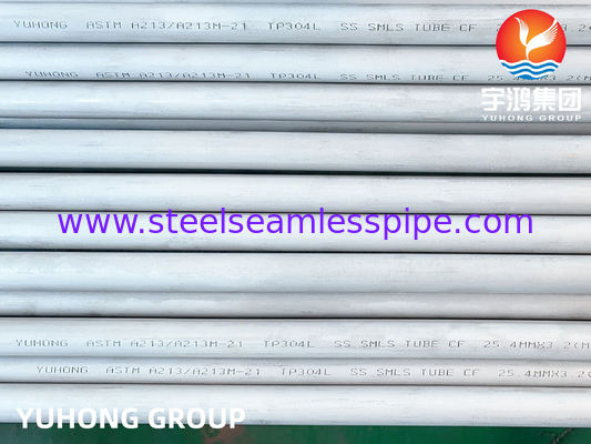 ASTM A213 TP304L Isı Değiştiriciler ve Kimyasal Uygulamalar için Paslanmaz Çelik Dikişsiz Tüp