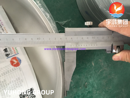 A403 WP304 / WP304L Paslanmaz çelik kapağı, Butt kaynak armatürleri B16.9Basınçlı Kaplar Üretimi için