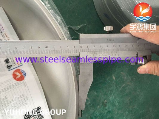 A403 WP304 / WP304L Paslanmaz çelik kapağı, Butt kaynak armatürleri B16.9Basınçlı Kaplar Üretimi için