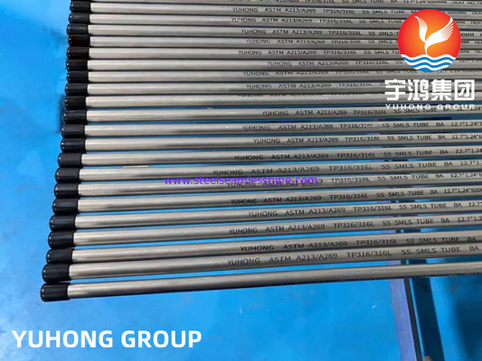ASTM A213 TP316L dikişsiz paslanmaz çelik parlak kızartılmış tüp