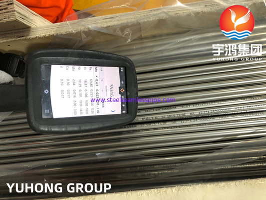 ASTM A213 TP316L dikişsiz paslanmaz çelik parlak kızartılmış tüp