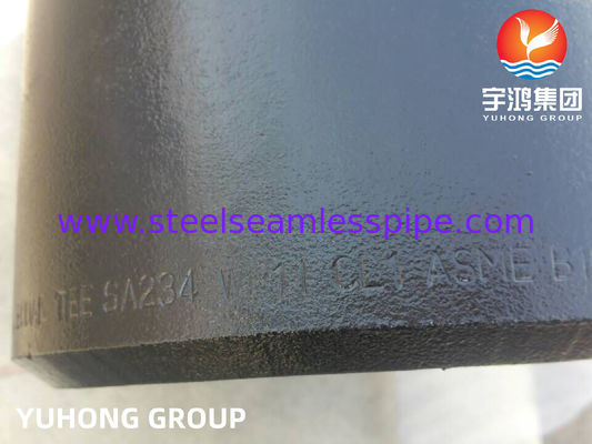 ASTM A234 WP11 Alaşımlı Çelik Alın Kaynaklı Tee ASME B16.9 Yüksek Sıcaklık Boruları için