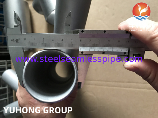 ASTM A815 S31803-W Y TEE Alın Kaynaklı Bağlantı Elemanı B16.9 Yağ arıtma gübresi Gaz