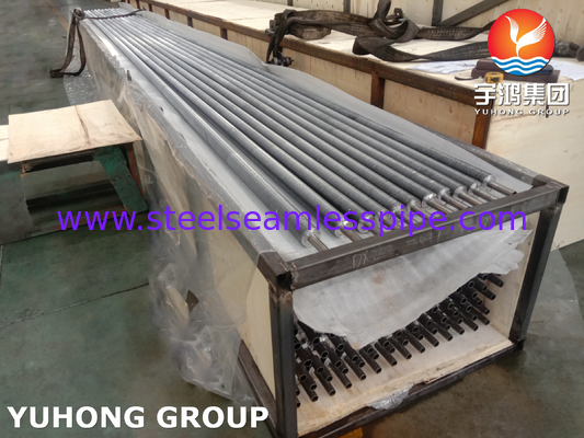 Alüminyum yüzgeçli gömülü G Tipi Fin Tube ASME SB163 Monel 400/UNS N04400 Temel Tüp