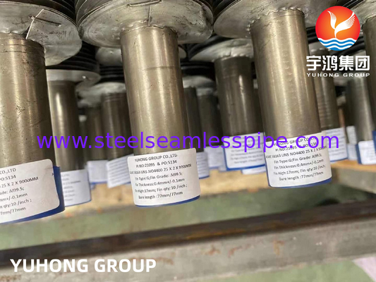 ASME SB163 N04400 G Tipi Fin Tüpü Al99.5 Buharlaştırıcı İçin Gömülü Fin Tüpü