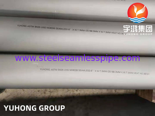 ASTM B535 Alaşım 330 Karbürizasyon Direnciyle Yüksek Sıcaklıkta Hizmet İçin Dikişsiz Boru