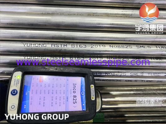 Nikel Alaşımı Dikişsiz Tüp, ASTMB163 NO8825 / Incoloy825 Parlak Annealed