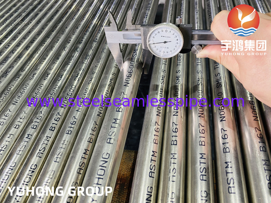 ASTM B167 Inconel 600 N06600 Nikel Alaşımı Dikişsiz Boru ve Tüp
