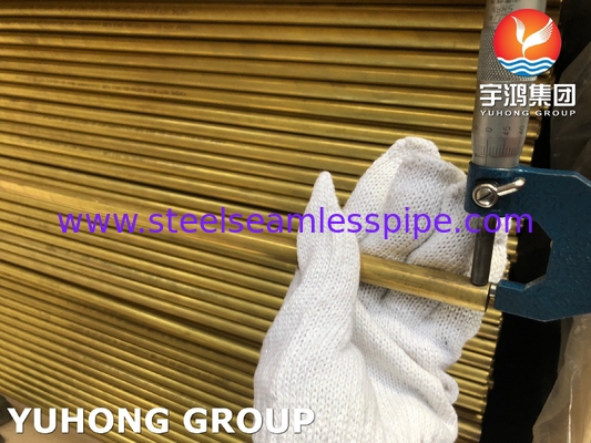 ASTM B111 C68700 Alüminyum Brass Dikişsiz Isı Değiştiricisi ve Kazan Tüpü