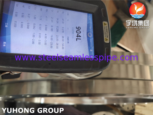 ASTM A240 F904L, UNS N08904, AWWA C207 Paslanmaz Çelik Flanş Üzerinde Kayma, Düz Yüz