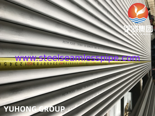Isı Değiştiricisi Tüp, ASTM A269 TP304, 1.4301 Isıtıcılar için Paslanmaz Çelik Dikişsiz Tüp