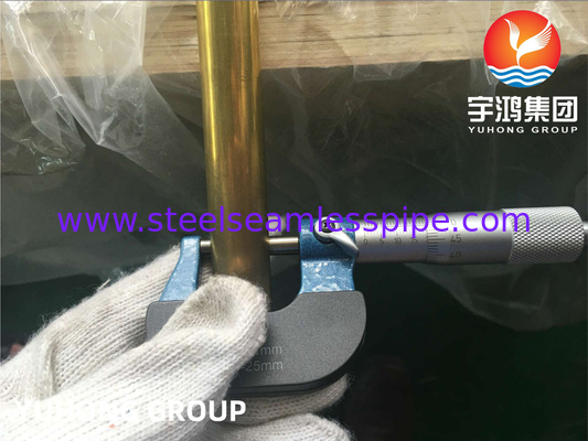 ASTM B111 / ASME SB111 C44300 Kondansör Soğutma Sistemi Uygulamaları için Bakır Nikel Tüpler