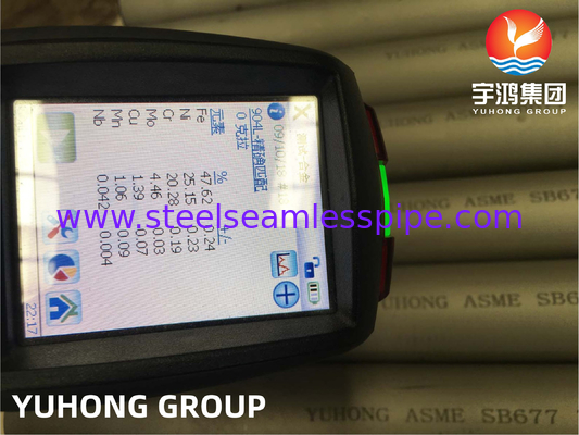 ASME SB677 TP904L / 1.4539 / UNS N08904 Paslanmaz Çelik Dikişsiz Boru