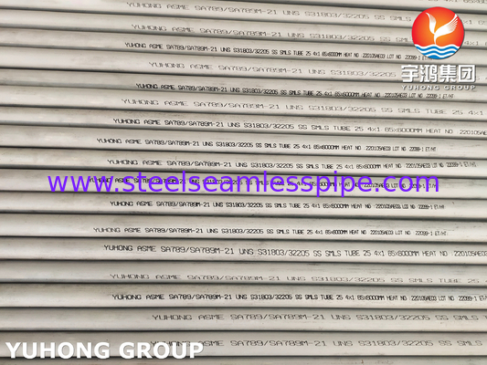 ASME SA789 / ASTM A789 S32205 Çifte Paslanmaz Çelik Tüpler