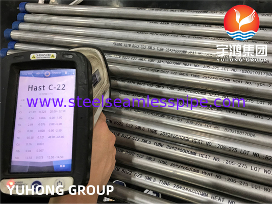 ASME SB622 N06022 Hastelloy C22 Nikel Alaşımlı Çelik Tüp