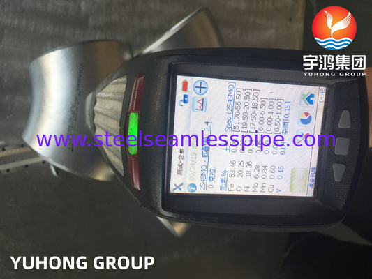ASTM A403 / ASME SA403 WPS31254 Paslanmaz Çelik Dikişsiz Uygulamalı Dirsek Buttwelded B16.9