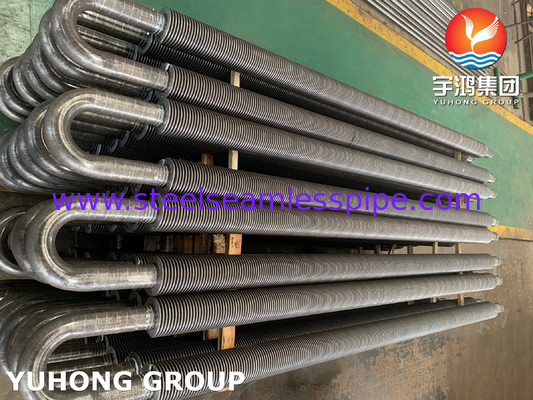 ASTM A106 HF Kaynak B Sınıfı Karbon Çelik U Bend Fin Tube For Heat Exchanger