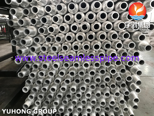 ASTM A312 ASME SA312 Paslanmaz Çelik Sıcaklık Değiştiricisi için Metal Ekstrüde Fin Tube