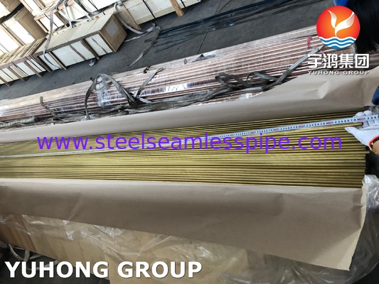 ASME SB111 CuZn20Al2 / CZ110 / UNS C68700 Alüminyum Bakır Dikişsiz Tüp