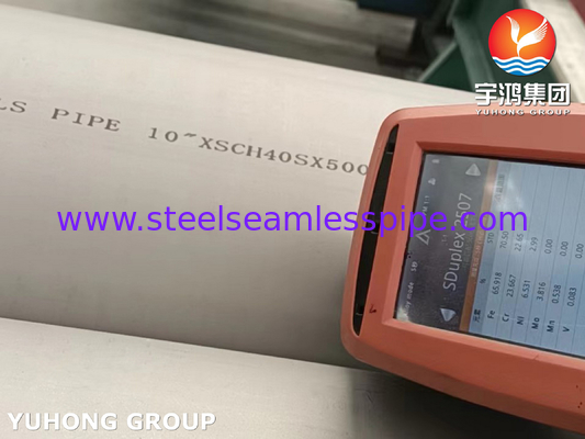 ASTM A790 S31803, S32750, S32205, S31254 Endüstriyel uygulamalar için çift katlı çelik borular