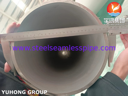 ASTM A790 S31803, S32750, S32205, S31254 Endüstriyel uygulamalar için çift katlı çelik borular