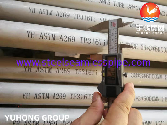 ASTM A269 TP316Ti / UNS S31635 Isı Değiştiricileri İçin Paslanmaz Çelik Dikişsiz Tüp