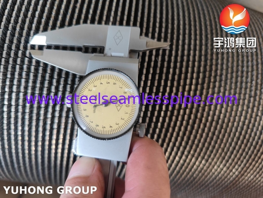HFW Helisel Spiral Tırtıklı Kanatlı Boru ASTM A312 TP347 Paslanmaz Çelik Fin Borusu