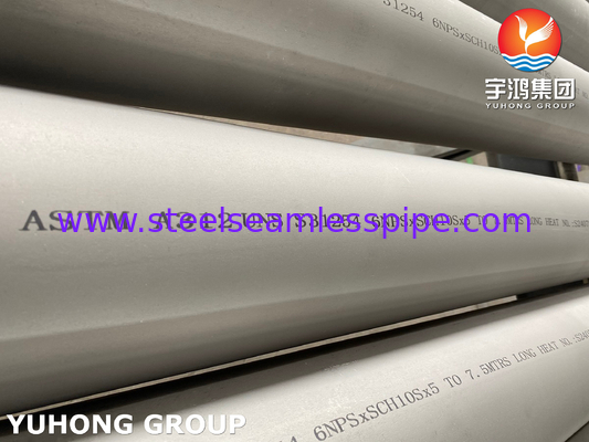 ASTM A312 UNS 31254 Dikişsiz Austenitik Paslanmaz Çelik Tüpler