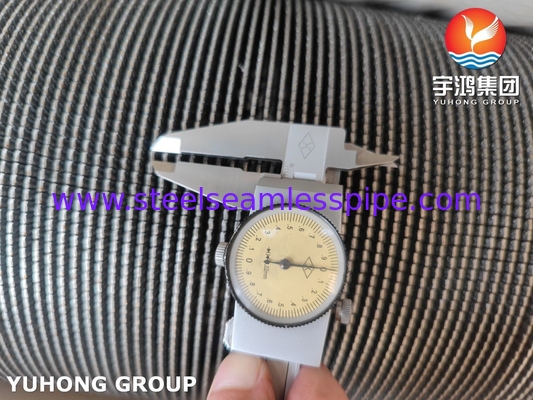 HFW Serrated Fin Tube ASTM A312 TP347 Ekonomizer Yüksek ısı transferi verimliliği