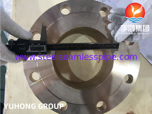 ASTM B151 C70600 Bakır Nikel Alaşımı Kalıp Flange Saldırma Boynuzlu Yükseltilmiş Yüz B16.5 Boru hattı için